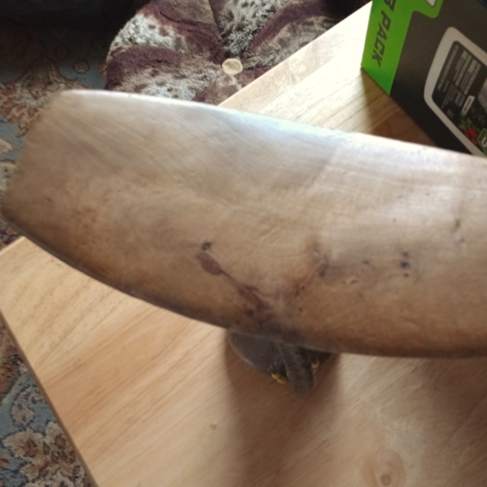 African tarkana wood headrest